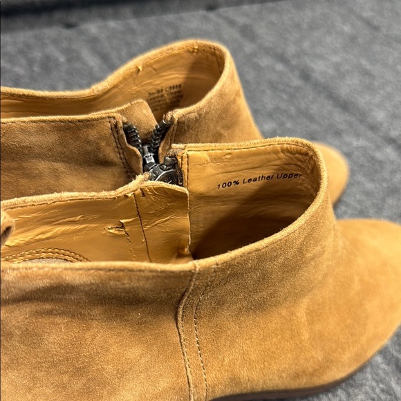 J. Crew Tan Ankle Booties Sleek Suede Design - Picture 7 of 8